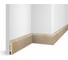 Плинтус COSCA DECOR WP07 экошпон, ясень Тирамису, 80x16x2400 мм, МДФ СПБ103652 1