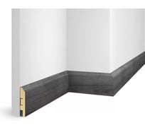 Плинтус COSCA DECOR WP07 экошпон, ясень дымчатый, 80x16x2400 мм, МДФ СПБ103734