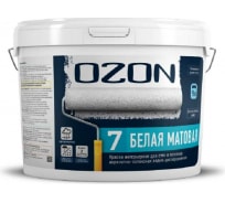 Интерьерная краска OZON ВД-АК 233А акрилатно-латексная 7 высококачественная, белая, 9 л, 13 кг ВД-АК-233А-13