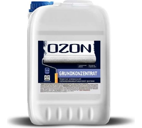 Концентрат универсальной грунтовки OZON ВД-АК 016 GRUNDKONZENTRAT 10 л, 10 кг ВД-АК-016-10