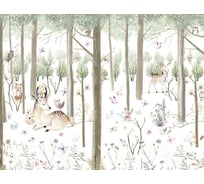 Бумажные бесшовные фотообои Verol Звери в лесу 55-БФО_04716