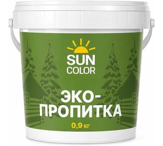 Эко-пропитка для дерева Sun Color цвет сосна, 0,9 кг 45600