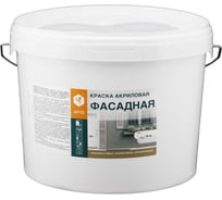 Краска акриловая фасадная APIS белая, ведро 14 кг RUK-004-0009