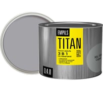 Грунт-эмаль по ржавчине ОРЕОЛ TITAN серый RAL 7004 0.4 л 0.4 кг 89272