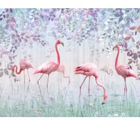 Бумажные бесшовные фотообои Verol Фламинго 7-БФО_03127