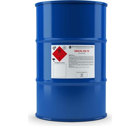 Эмаль ЗАГОРСКИЙ ЛАКОКРАСОЧНЫЙ ЗАВОД ХВ-16 серая, 42 кг ZLK05414