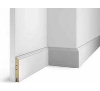 Плинтус COSCA DECOR AP77 под покраску, белый, 100x16x2400 мм, МДФ, с пазом СПБ098264