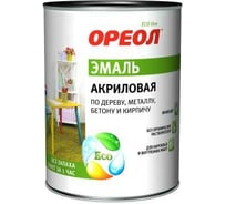 Акриловая эмаль Ореол (глянцевая; серая; 0.9 кг) 65254