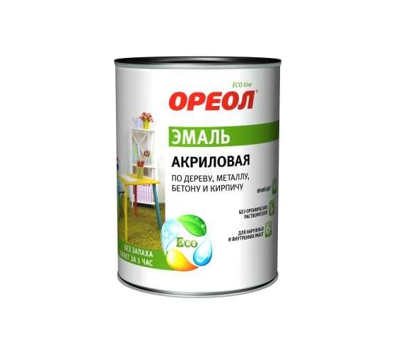 Акриловая эмаль Ореол (база С; глянцевая; 1.9 кг) 77905