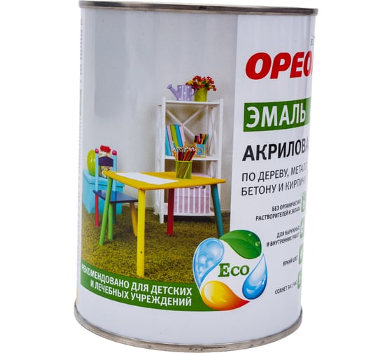 Акриловая эмаль Ореол (глянцевая; слоновая кость; 0.9 кг) 78181