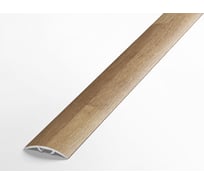 Порог прямой алюминиевый ЛУКА (30 мм, 1,8 м, ламинированный, Дуб гаррисон натуральный) УТ000028239