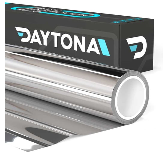 Солнцезащитная пленка Daytona серебряного цвета 15% на окна (30м х 0.75м) DAYTONA. Архитектурная зеркальная самоклеющаяся тонировка для окон с функцией светоотражения и защиты от тепла MP2374075300