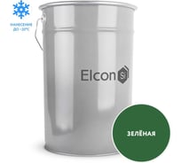 Грунт-эмаль Elcon по ржавчине 3 в 1 зеленый,  (RAL 6002)  25 кг 00-00461536 20782683