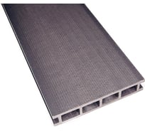 Террасная доска ВудДекер WD Standard мелкий вельвет, ПВХ, серый DSMV4