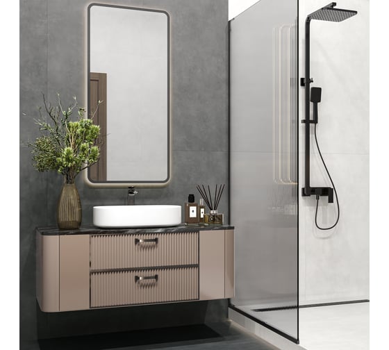 Керамогранит AlmaCeramica Мурал/Mural матовый 600х1200х8,5 1,44м2 (2 шт в уп) т. серый GFU60120MUR47R