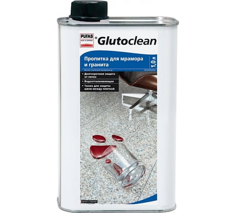 Пропитка Glutoclean для мрамора и гранита, 1.0 л М 035703092