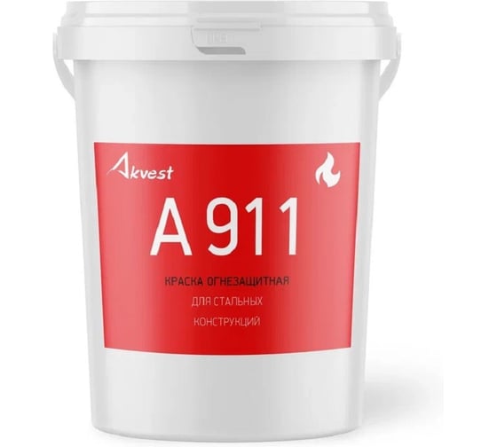 Огнезащитная краска по металлу Akvest Аквест- 911 25 кг 00026-2