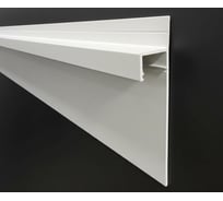 Плинтус теневой ООО Элитпроф 50/60х14,4х2500 мм, белый (RAL 9003), 2,5 м TP50x60x14.4‑2500(9003)