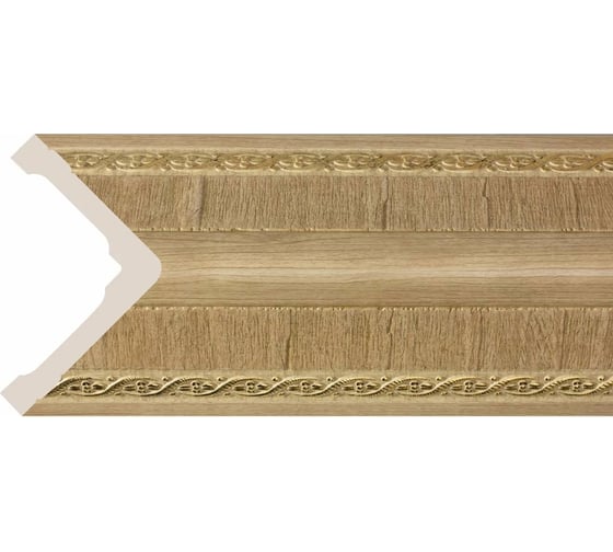 Угол Cosca Decor 140-5 интерьерный багет, 80 мм, ясень золотистый СПБ016525 1