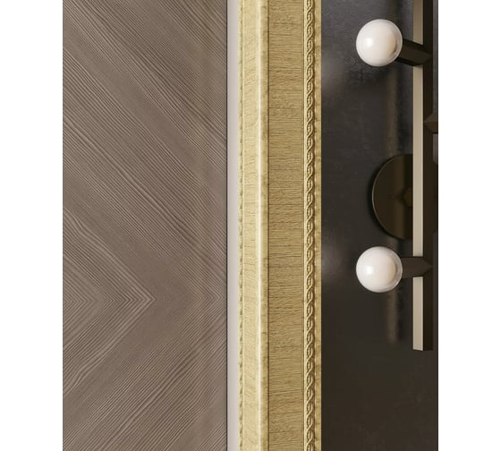 Угол Cosca Decor 140-5 интерьерный багет, 80 мм, ясень золотистый СПБ016525