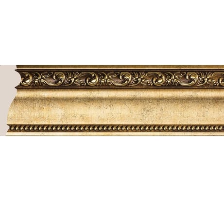 Потолочный плинтус Cosca Decor 152-552 интерьерный багет, 84 мм, античное золото СПБ016609