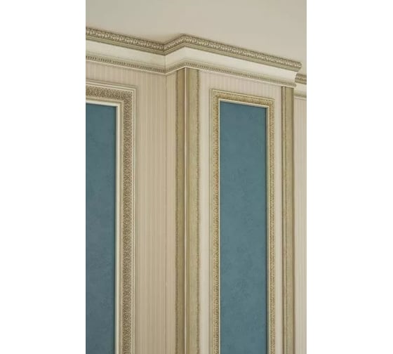 Угол Cosca Decor 142-281 интерьерный багет, 50 мм, серебро СПБ016559