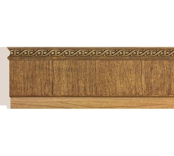 Плинтус Cosca Decor 144-4 интерьерный багет, 80 мм, дуб светлый СПБ016568