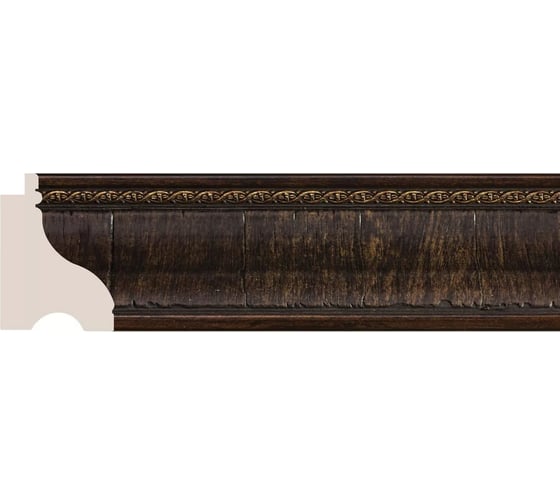 Плинтус Cosca Decor 175-1 интерьерный багет, 60 мм, венге СПБ016770 1