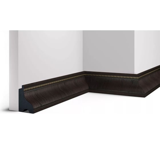 Плинтус Cosca Decor 175-1 интерьерный багет, 60 мм, венге СПБ016770