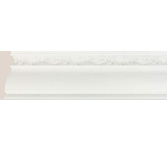 Потолочный плинтус Cosca Decor 152-115 интерьерный багет, 84 мм, белый СПБ016608