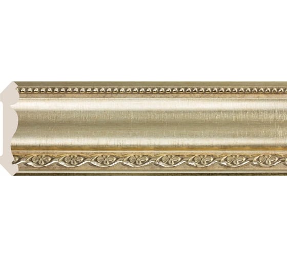 Карниз Cosca Decor 154-933 интерьерный багет, 107 мм, матовое золото СПБ016630