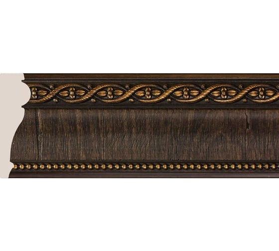 Потолочный плинтус Cosca Decor 152-1 интерьерный багет, 85 мм, венге СПБ016601