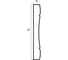 Молдинг Cosca Decor 162-281 120 мм, серебро СПБ016695 4