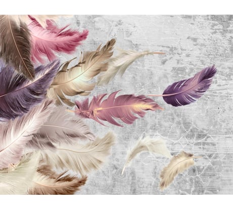 Бумажные бесшовные фотообои Verol Перья 39-БФО_04604