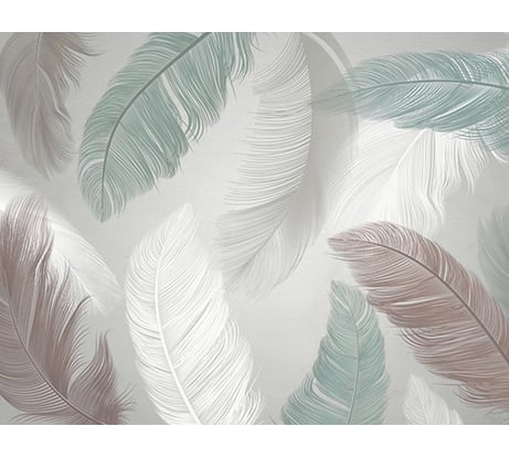 Бумажные бесшовные фотообои Verol Перья 43-БФО_04652