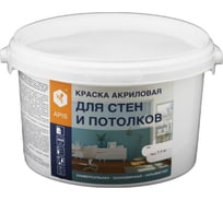 Краска акриловая APIS белая, ведро, 3 кг RUK-001-0008