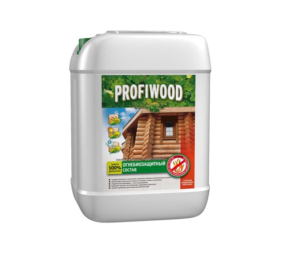 Водный раствор защитного средства для древесины PROFIWOOD ББ11 (I группа; с индикатором; 10 кг) 6768