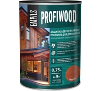 Защитно-декоративное покрытие для древесины PROFIWOOD (рябина; 0.75 л; 0.7 кг) 72625