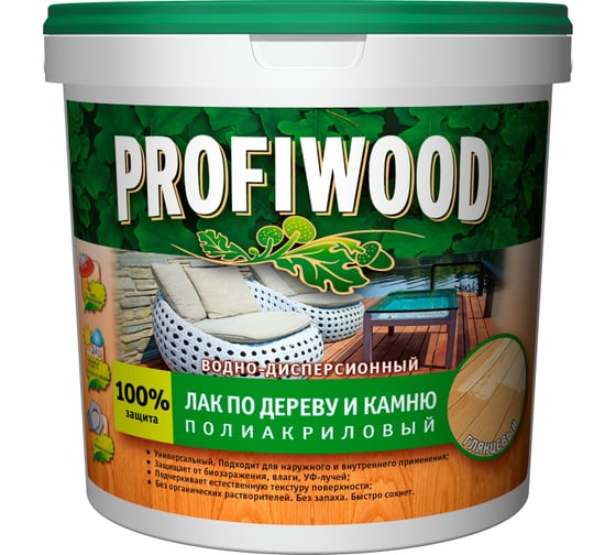 Отзывы о водно-дисперсионном лаке по дереву и камню PROFIWOOD ...