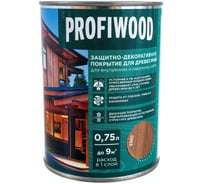 Защитно-декоративное покрытие для древесины PROFIWOOD (орех; 0.75 л; 0.7 кг) 72622