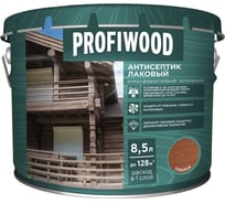 Алкидный антисептик PROFIWOOD (лаковый; тонирующий; атмосферостойкий; рябина; 8.5 л; 8 кг) 67041