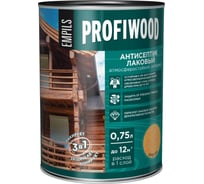 Алкидный антисептик PROFIWOOD (лаковый; тонирующий; атмосферостойкий; орегон; 0.75 л; 0.7 кг) 67023