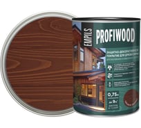 Защитно-декоративное покрытие для древесины PROFIWOOD (тик; 0.75 л; 0.7 кг) 72624