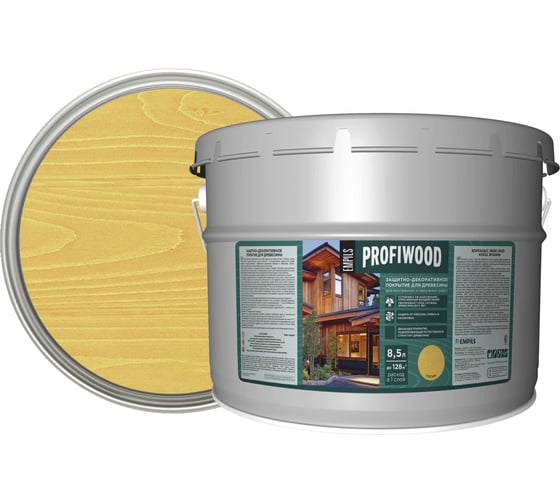 Защитно-декоративное покрытие для древесины PROFIWOOD (сосна; 9 л; 8 кг) 75911