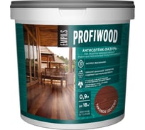 Водно-дисперсионный антисептик-лазурь PROFIWOOD (декоративный; атмосферостойкий; тиковое дерево; 0.9 кг) 4028