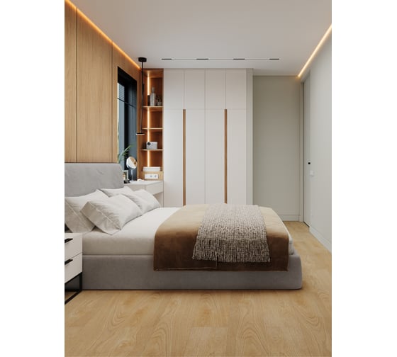 Кварц виниловый ламинат FLOORWOOD Дуб Канадский (1,7 кв.м) Т0041148