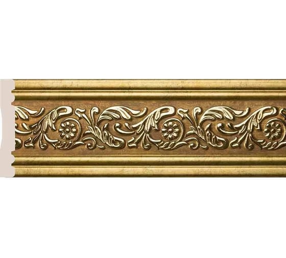 Молдинг Cosca Decor интерьерный багет, 100 мм, античное золото СПБ029411