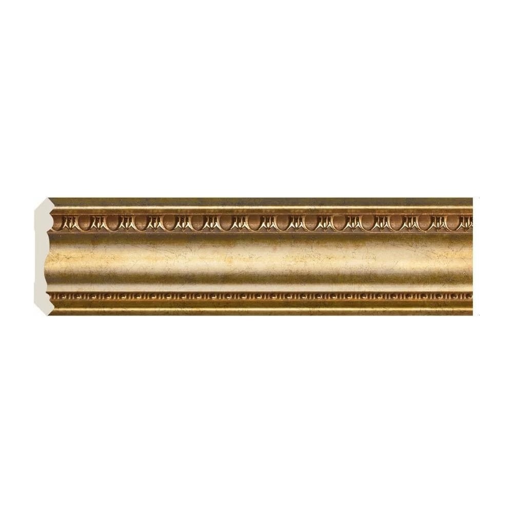 Карниз  интерьерный багет, 60 мм, античное золото СПБ051725 .