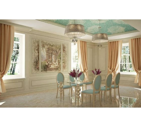 Карниз Cosca Decor 80 мм, интерьерный багет, патина СПБ023873