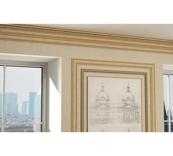 Карниз Cosca Decor интерьерный багет, 60 мм, мрамор СПБ057590